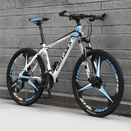 Tbagem-Yjr Mountainbike Tbagem-Yjr Hart Mountain Bikes, Stadtstraße Doppelaufhebung-Gebirgsfahrrad 26 Zoll-Rad (Color : White Blue, Size : 27 Speed)