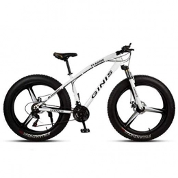 Tbagem-Yjr Fahrräder Tbagem-Yjr Mountain Bike 26 Zoll Stahlrahmen - Doppelscheibenbremse-Gebirgsfahrrad Sport Und Freizeit for Erwachsene (Color : White, Size : 30 Speed)