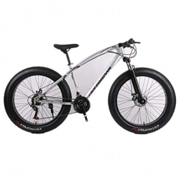 Tbagem-Yjr Fahrräder Tbagem-Yjr Mountainbike, 26-Zoll-Rad Doppelscheibenbremse Breitreifen Stadt Straßenfahrrad (Color : Silver, Size : 24 Speed)
