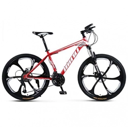 Tbagem-Yjr Mountainbike Tbagem-Yjr Mountainbike-Doppelaufhebung 26-Zoll-Rad Shifter MTB Fahrrad-Scheibenbremsen (Color : Red White, Size : 30 Speed)