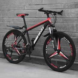 Tbagem-Yjr Fahrräder Tbagem-Yjr Off-Road-Dämpfung Herren MTB - Hardtail Mountain Bikes Pendler Stadt Hardtail Bike (Color : Black red, Size : 27 Speed)