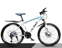 Tbagem-Yjr Fahrräder Tbagem-Yjr Reiten Mountainbike Dämpfung, Erwachsene 26-Zoll-Off-Road-Stadt Fahrrad Mit Variabler Geschwindigkeit (Color : White Blue, Size : 30 Speed)