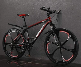 Tbagem-Yjr Fahrräder Tbagem-Yjr Unisex 26 Zoll Suspension Mountainbike Mit Variabler Geschwindigkeit Offroad-Herren MTB Sport Und Freizeit (Color : Black red, Size : 24 Speed)