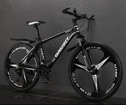 Tbagem-Yjr Fahrräder Tbagem-Yjr Unisex Mountainbike, 26-Zoll-Off-Road-Dämpfung Stadt Straßenfahrrad Mens MTB (Color : Black White, Size : 24 Speed)