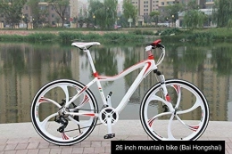 TZ Rennräder aus Aluminiumlegierung, Shimano Geschwindigkeitskontrolle, 21 Gänge, Mountainbike, 26 Zoll Fahrrad, rot