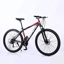 VANYA Fahrräder VANYA Erwachsene Mountain Bike Aluminum Alloy 29-Zoll-Doppelscheibenbremse 24 Geschwindigkeitsstoßdämpfung Pendeln Bike, Schwarz