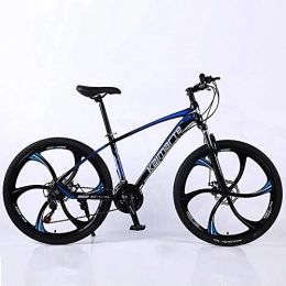 VANYA Fahrräder VANYA Mountain Bike 24 / 26 Inch 24 Speed ​​One-Piece Rim Doppelscheibenbremse mit Variabler Geschwindigkeit Off-Road-Fahrrad, Blau, 24inches