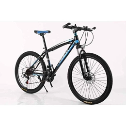WEHOLY Fahrräder WEHOLY Fahrrad Mountainbike Rahmen MTB Bike High-Carbon Stahl 21 Geschwindigkeiten 24 'Rad Mountainbike Scheibenbremsen, blau