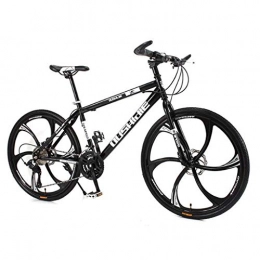 WGYAREAM Mountainbike WGYAREAM Mountainbike, 26" Mountainbikes Carbon Steel Ravine Bike mit Oneness Rad Doppelscheibenbremse Vorderachsfederung 21 24 27 Geschwindigkeiten (Color : Black, Size : 27 Speed)