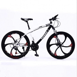 WGYAREAM Mountainbike WGYAREAM Mountainbike, 26" Ravine Bike MTB Carbon Steel Dämpfende Bergfahrräder Doppelscheibenbremse Vorderachsfederung 21 24 27 Geschwindigkeiten (Color : Black, Size : 21 Speed)