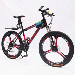 WGYAREAM Fahrräder WGYAREAM Mountainbike, Bergfahrräder 26" der Frauen Männer Doppelscheibenbremse Ravine Bike Vorderradaufhängung 21 Geschwindigkeiten Stahl-Rahmen Oneness Rad (Color : Red)