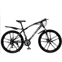 WGYAREAM Mountainbike WGYAREAM Mountainbike, Bergfahrräder 26" Dämpfende Ravine Bike mit Doppelscheibenbremse Vorderachsfederung, 21 / 24 / 27 Geschwindigkeiten, Kohlenstoffstahlrahmen (Color : Black, Size : 21 Speed)