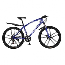 WGYAREAM Fahrräder WGYAREAM Mountainbike, Bergfahrräder Mountainbike, Hardtail Ravine Bike Doppelscheibenbremse und Vorderradfederung, 26-Zoll-Räder (Color : Blue, Size : 21-Speed)