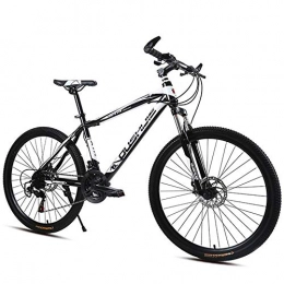 WGYAREAM Fahrräder WGYAREAM Mountainbike, Mountainbikes, Stahl-Rahmen Hardtail Ravine Bike, Federung vorne und Doppelscheibenbremse, 26-Zoll-Räder Mag (Color : Black, Size : 21-Speed)
