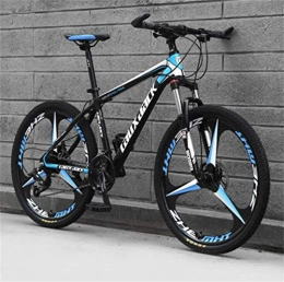 WJSW Fahrräder WJSW Hard Mountain Bikes, City Road Doppelfederung Mountainbike 26 Zoll Rad (Farbe: Schwarz Blau, Größe: 27 Gang)