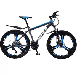 WJSW Fahrräder WJSW Mountainbike aus Kohlenstoffstahl - Pendler-City-Fahrrad mit Doppelfederung (Farbe: Schwarz-Weiß, Größe: 21-Gang)