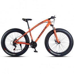 WJSW Fahrräder WJSW Off-Road-Strand-Schneemobil Ultra-Breitreifen-Mountainbike - 26-Zoll-Rad-City-Rennrad (Farbe: Orange, Größe: 30-Gang)