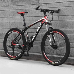 WJSW Fahrräder WJSW Sport Freizeit Mountainbikes, 26 Zoll Rad Doppelfederung Jungen Fahrrad (Farbe: Schwarz Rot, Größe: 30 Geschwindigkeit)