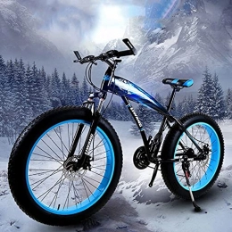 WLWLEO Mountainbike WLWLEO Herren Mountainbike 26 Zoll Fettreifen Fahrrad High-Tensile Carbon Steel-Rahmen, Dual-Scheibenbremse, Strandschnee-Fahrräder für Erwachsene, Last 200 kg, B, 27 Speed