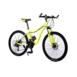 WRJY Fahrräder WRJY Mountainbike mit hoher Geschwindigkeit und hohem Kohlenstoffgehalt aus Stahl, Doppelscheibe, 26 / 24 Zoll Fahrrad für Männer und Frauen