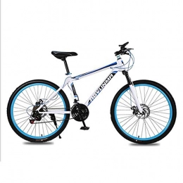 WXX Fahrräder WXX 26-Zoll-21-Geschwindigkeit Stoßdämpfender Doppel-Scheibenbremse Erwachsene Mountain Bike Anti-Skid Anti-Stab Studenten Bicyclesuitable Für Outingavailable in DREI Farben, White Blue
