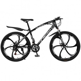 WYLZLIY-Home Fahrräder WYLZLIY-Home Mountainbike Mountain Trail Bike MTB 26 ‚‘ Leicht Carbon-Stahlrahmen 21 / 24 / 27 Geschwindigkeit Scheibenbremse Fully Fahrrad Bike Mountainbike Fahrrad (Color : Black, Size : 27speed)