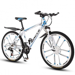 XHCP Fahrräder XHCP 26-Zoll-Mountainbike für Erwachsene mit Variabler Geschwindigkeit, 10-Speichen-Fahrrad, Doppelscheibenbremse für Männer und Frauen im Gelände