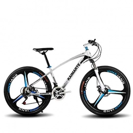 XHCP Fahrräder XHCP 27-Gang-Mountainbike aus Kohlenstoffstahl, 24 / 26-Zoll-Rennräder für Männer und Frauen, Doppelscheibenbremsen, 150 kg tragend, MTB mit hartem Schwanz im Freien