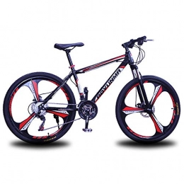Xiaochao Mountainbike, 27-Gang-Stahlrahmen, Fahrrad Mit Variabler Geschwindigkeit, 26-Zoll-Rennrad Mit Einem Rad,BlackRed