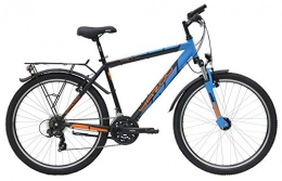 Yazoo Fahrräder Yazoo Devil 2.6, 21 Gang Kettenschaltung, Herrenfahrrad, MTB, Modell 2019, 26 Zoll, schwarz matt / blau matt, 38 cm