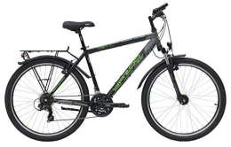 Yazoo Fahrräder Yazoo Devil 2.6, 21 Gang Kettenschaltung, Herrenfahrrad, MTB, Modell 2019, 26 Zoll, schwarz matt / grau matt, 38 cm