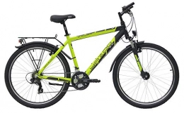 Yazoo Fahrräder Yazoo Sport 2.6, 21 Gang Kettenschaltung, Herrenfahrrad, MTB, Modell 2019, 26 Zoll, schwarz matt / metallic Lime matt, 38 cm