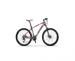 ZYHZP Fahrräder ZYHZP Fahrrad-Carbon-Faser-Mountainbike-l Disc Mnner und Frauen Mountainbike (Color : Black red, Size : 26-27 Speed)