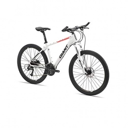 ZYHZP Rennrad, 27-Gang 26-Zoll-Rad-Rennrad, hydraulische Scheibenbremse Fahrrad, Aluminiumlegierung (Color : White, Size : 27 Speed)