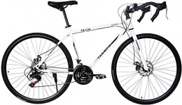 SYCY Rennräder 26-Zoll-Aluminium-Rennrad mit Vollfederung 21-Gang-Scheibenbremsen 700c City-Rennrad Carbon Steel Travel Bicycle Cycling Fitness