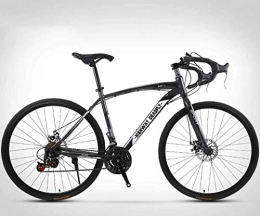 Aoyo Fahrräder 26-Zoll-Straßen-Fahrrad, 24-Speed ​​Bikes, Doppelscheibenbremse, High Carbon Stahlrahmen, Straßenfahrradrennen, Männer und Frauen nur for Erwachsene, (Color : Grey)