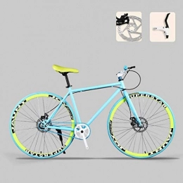 Aoyo Fahrräder Aoyo 26-Zoll-Straßen-Fahrrad, Moutain Bikes, Doppelscheibenbremse, High Carbon Stahlrahmen, Straßenfahrradrennen, Männer und Frauen Erwachsener, (Color : C)