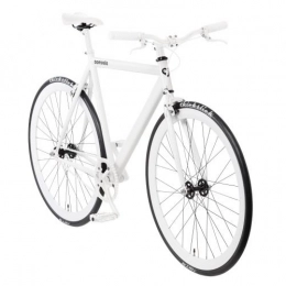 bonvelo Rennräder bonvelo Singlespeed Fixie Fahrrad Blizz Lightning White (Large / 56cm für Körpergrößen von 170cm bis 181cm)