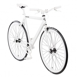 bonvelo Fahrräder bonvelo Singlespeed Fixie Fahrrad Blizz Lightning White (Small / 50cm für Körpergrößen von 151cm bis 161cm)