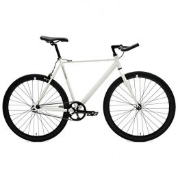 Critical Cycles Fahrräder Critical Cycles 2167 Klassisches Eingangrad mit Starrgang und Pursuit Bullhorn Lenker - Weiß, 53 cm / Medium