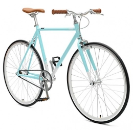 Critical Cycles Rennräder Critical Cycles Harper Single-Speed Fixed-Gear Urban Commuter Bike, Himmelblau, 43 cm / X-Small