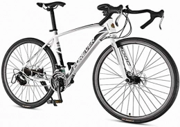 DIMPLEYA Fahrräder DIMPLEYA Mnner Rennrad, 21 Speed-High-Carbon Stahlrahmen-Straen-Fahrrad, voller Stahl Rennrad Doppelscheibenbremse, 700 * 28C Rder, Weiss, Wei