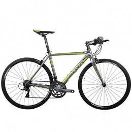 DJYD  DJYD Adult Road Bike, Männer Frauen Leichtes Aluminium-Rennrad, Rennrad, Stadt-Pendler-Fahrrad, Straßen-Fahrrad, Blau, 16 Geschwindigkeit FDWFN (Color : Green, Size : 18 Speed)