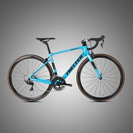 Edman Fahrräder Edman Rennrad, Carbonrahmen, 22-Gang, 700C Räder, geeignet für Erwachsene Männer und Frauen-Blau_45cm