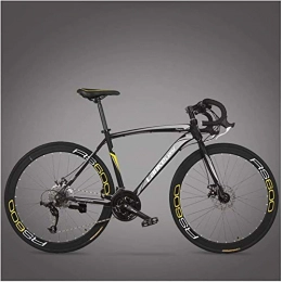 Ein gesunde Reise, Rennrad, Erwachsene Person High-Carbon Stahlrahmen Ultra-Light Fahrrad, Carbon-Faser-Gabel Endurance-Straßen-Fahrrad, Stadtdienst Fahrrad, Schwarz, 27 Geschwindigkeit, Größe: 21 Ges