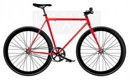Mowheel Fahrräder Einzelrad, Single Speed Fix 2, Rot, T-53 cm