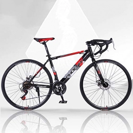 MEVIDA Rennräder Erwachsene Rennrad, 24 Geschwindigkeit City Bike, Dual-scheiben-Bremse, Hoch-Carbon Stahlrahmen, Ergonomische Lenkergriffe, Fahrrad Für 160-185cm Männer Und Frauen