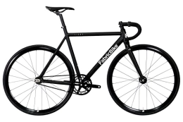 FabricBike Fahrräder FabricBike Light PRO - Fixed Gear Fahrrad, Single Speed Fixie Starre Nabe, Aluminium Rahmen und Gabel, Räder 28", 4 Farben, 3 Größen, 8.45 kg (Größe M) (Light Pro Matte Black, L-58cm)