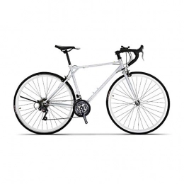 Yuxiaoo Fahrräder Fahrrad, Rennrad, Adult Sport Hybrid-Rennrad, 21-Gang-Fahrrad, mit 700C-Rad und Rahmen aus kohlenstoffhaltigem Stahl, starke Tragfähigkeit, nicht leicht zu verformen / Silber / 163x94cm