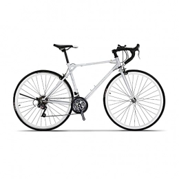 XIAXIAa Rennräder Fahrrad, Rennrad, Adult Sport Hybrid-Rennrad, 21-Gang-Fahrrad, mit 700C-Rad und Rahmen aus kohlenstoffhaltigem Stahl, starke Tragfähigkeit, nicht leicht zu verformen / silver / 163x94cm